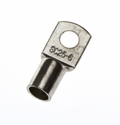 6mm (M6) Copper Tube Stud Terminal for 25mm Cable image