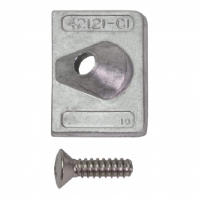 Gearcase Anode for 6HP 8HP 9.9HP 10HP 15HP 2 Stroke Mercury Mariner Outboards image