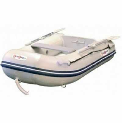 2.3M Sunsport ARIB 230 V Floor Inflatable Boat & 2.5HP Mariner 4 Stroke Outboard Tender Package ~ Dinghy Sib High Pressure Floor V-Rib Vib IN STOCK image