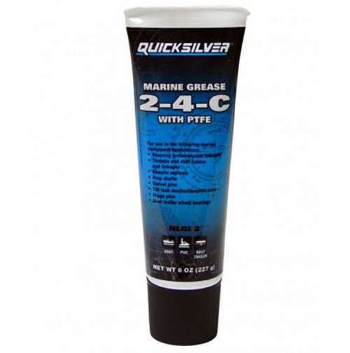 Quicksilver 2-4-C Marine Grease with PTFE 227g Tube