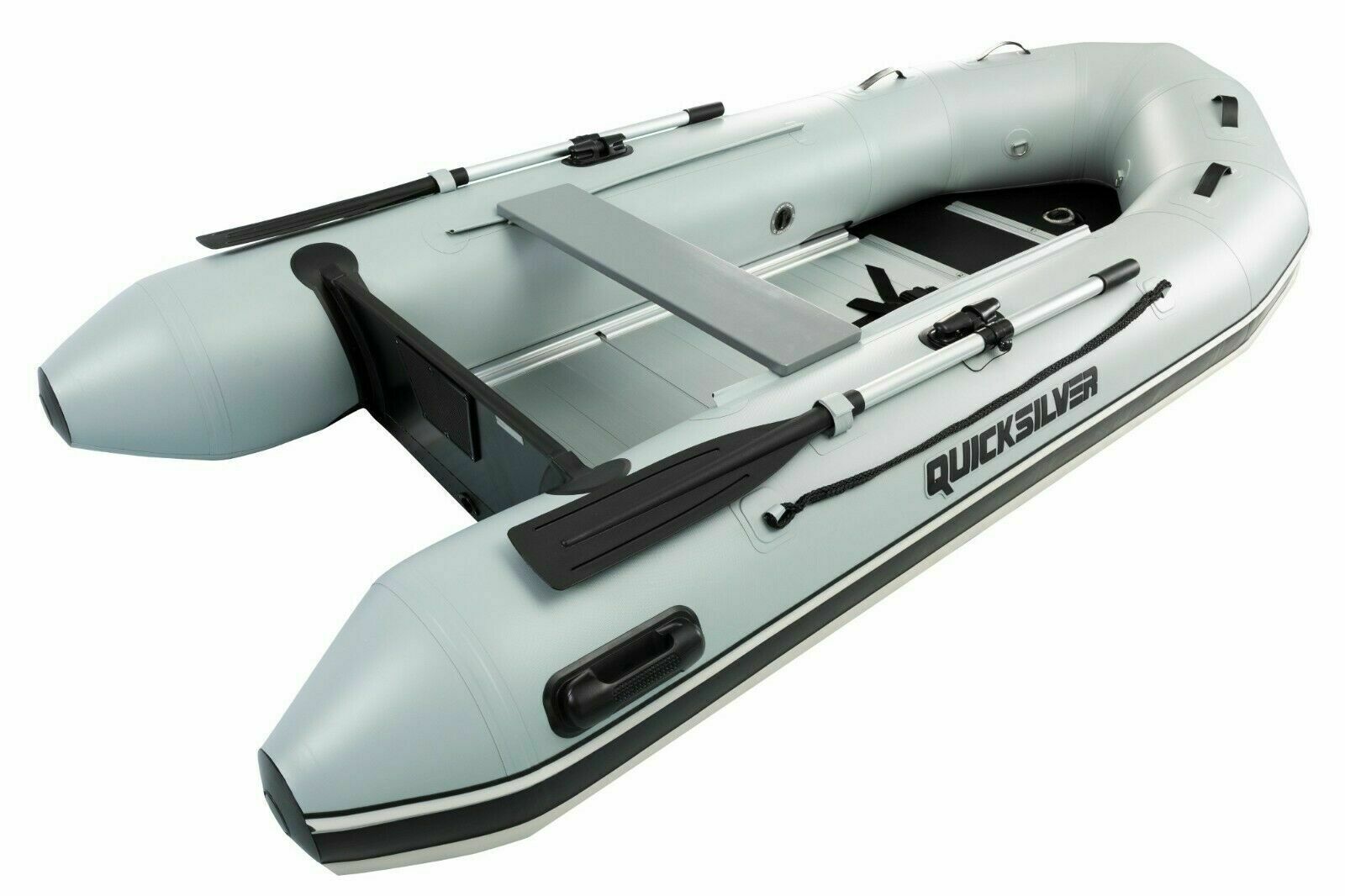 3.65M Quicksilver Sport HD 365 PVC GREY Inflatable Boat Alu Floor Dinghy Sib Rib