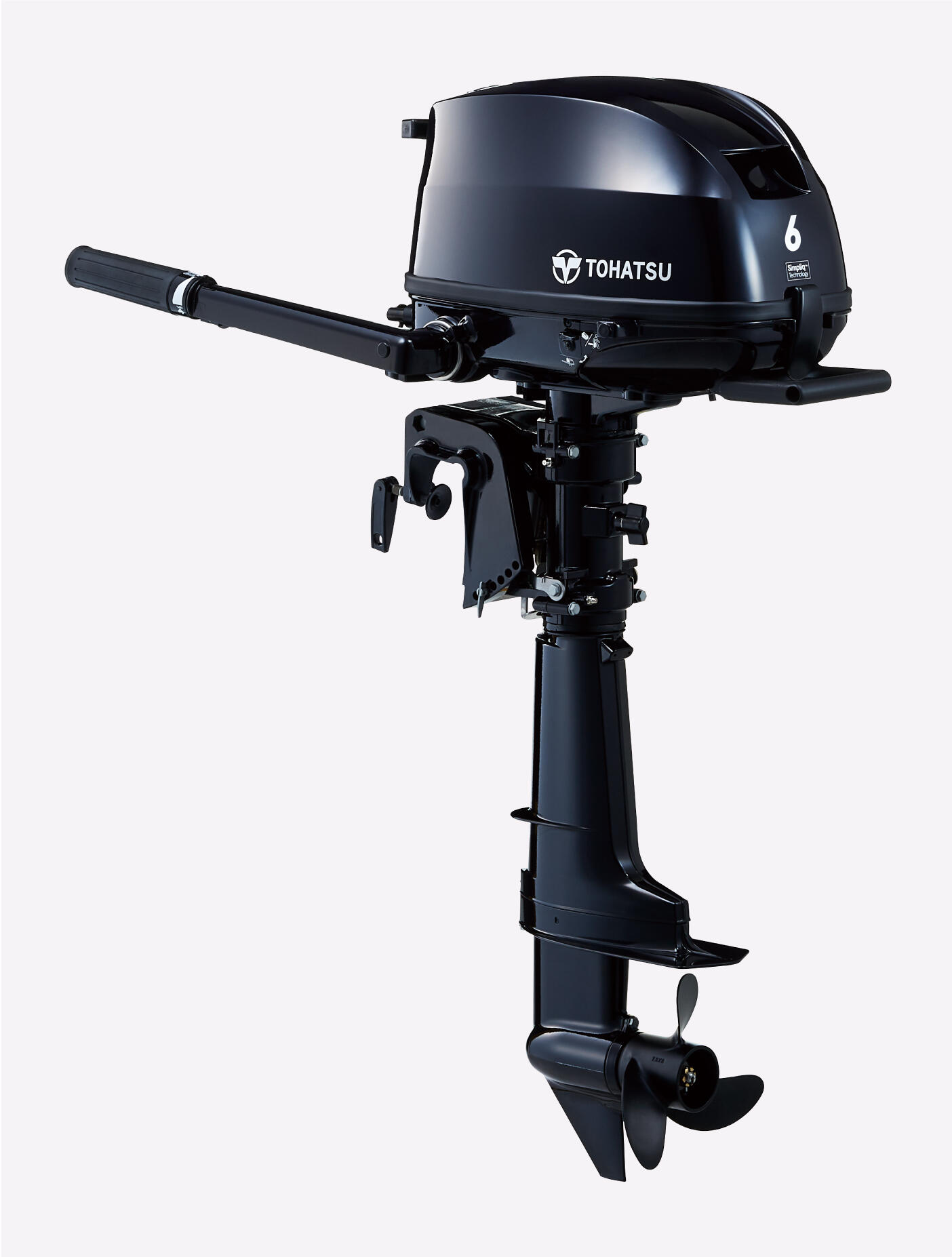 6HP Tohatsu Short Shaft SAIL PRO 4-Stroke Outboard Motor with Internal Fuel Tank 12v Charging